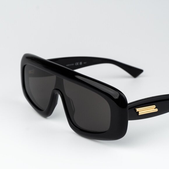 Bottega Veneta Women Sunglasses Black Shield BV1281S 001 BRAND NEW - Picture 4 of 14